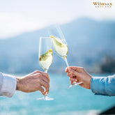 Wilmax Champagnerflöten Set 2-teilig, 260 ml, Kristallin WL-888048/2C